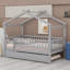 Lit en bois avec couchette-812891040