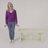 Emersyn 46" Solid Wood Distressed Scrollwork Coffee Table