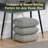 Upholstered Swivel Footrest Round Accent Ottoman-118698243