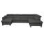 Raedynn Faux Leather Large Corner Sofa with Sleeping Function and Storage Box with Adjustable Headrests -1792617852-1792617849