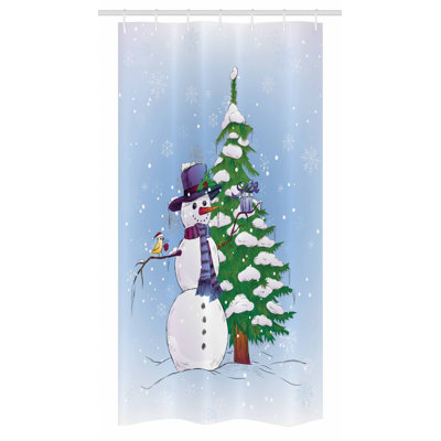 Shower Curtain with Hooks Included