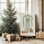 Charmante porte de Noël, reproduction sur toile