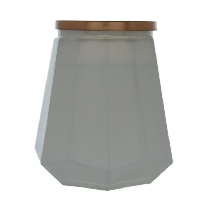 Scented Jar Candle with Glass Holder