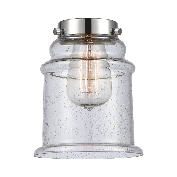 Alexandira 7.125" H Glass Bell Pendant Shade in Clear