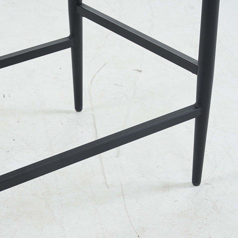 Ensemble de 2 tabourets de bar rembourrés Modern, Blanc