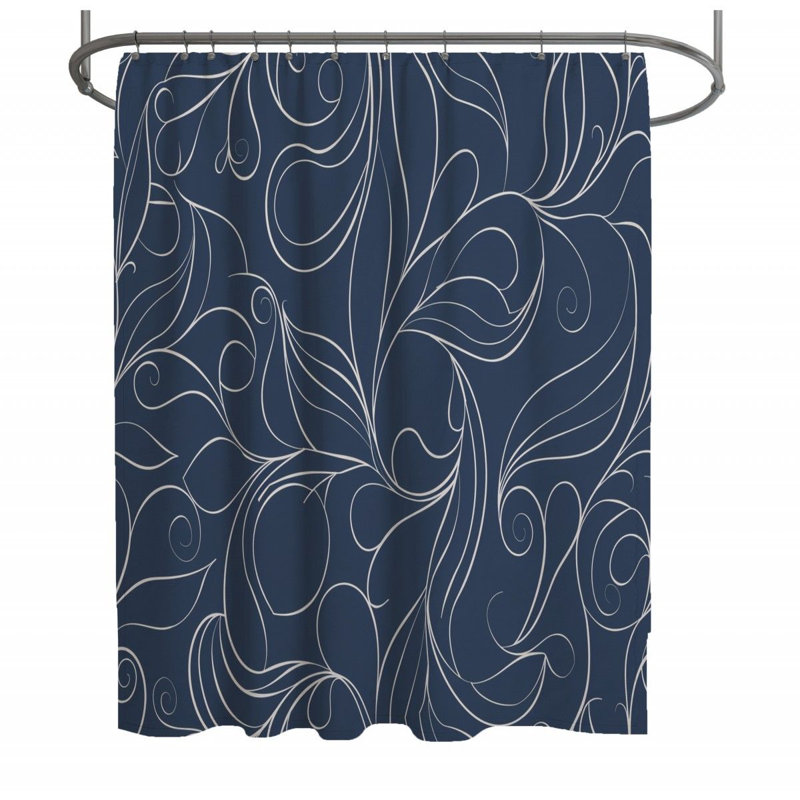 Daryann Geometric Shower Curtain, 93"H x 70"W