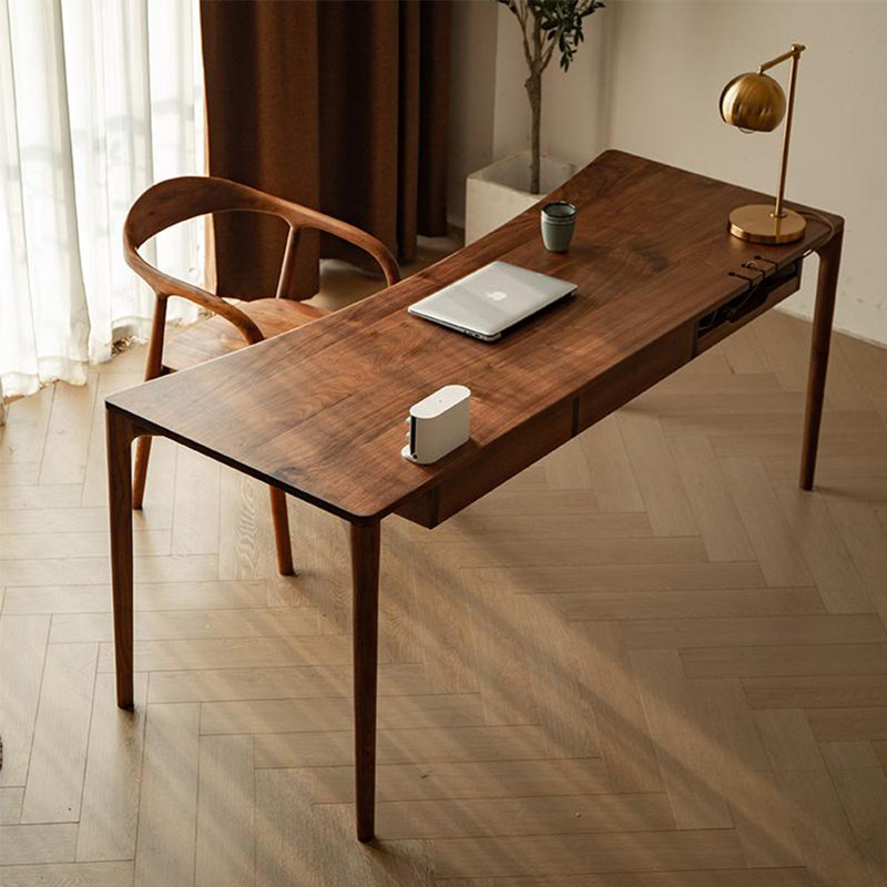 Ensemble de chaises de bureau courbées de style minimaliste