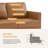 53" W Faux Leather Upholstered Loveseat with Solid Wood Legs-668840539