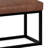 Reynolds 26"W Vegan Leather Contemporary Small Ottoman Bench with Cushioned Seat and Metal Base-2076489828-2035790323