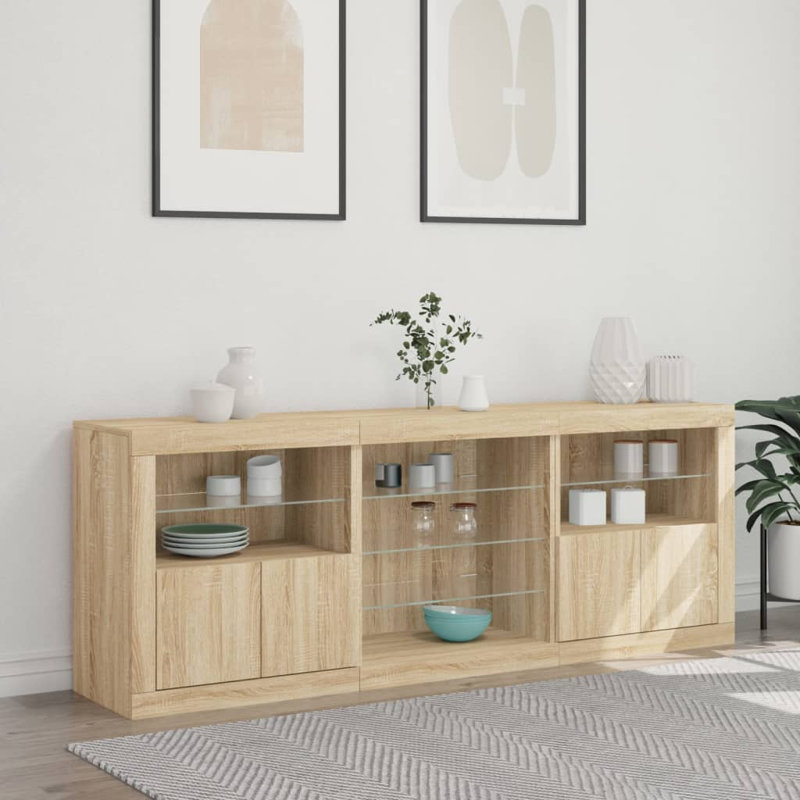 Basibul 181.5cm Sideboard, Sonoma Oak