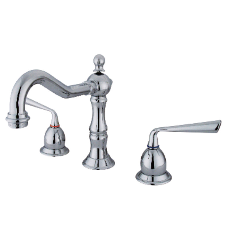 Robinet de salle de bain espacé Kingston, Chrome poli