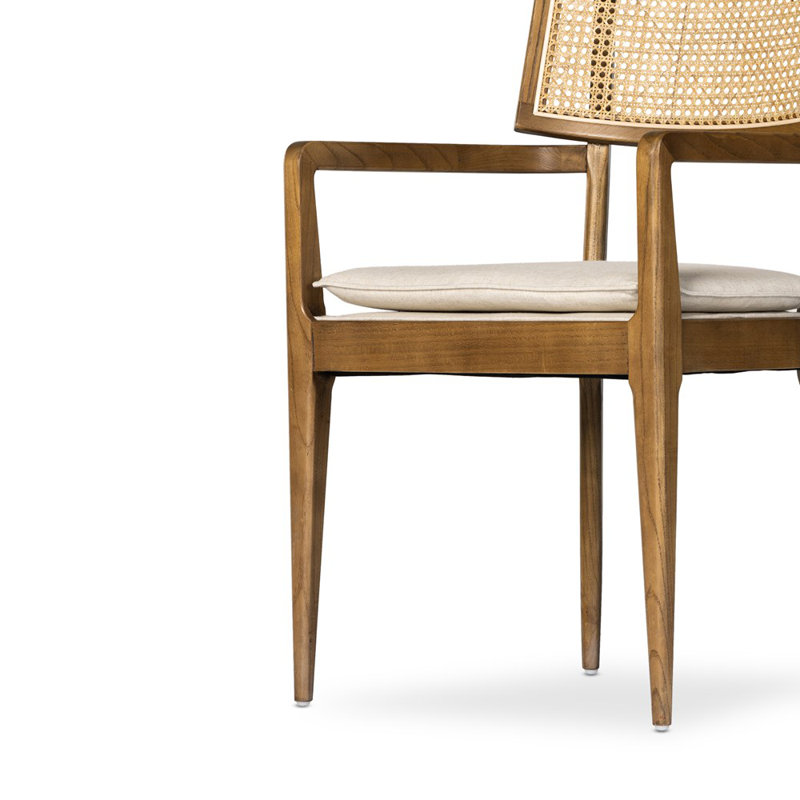 Britt Upholstered Arm Chair, Toasted Nettlewood