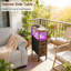 20cm W Metal Bedside Table