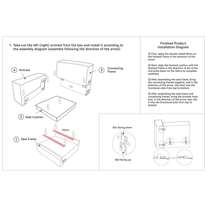 Canapé modulaire Versaluxe, Gris