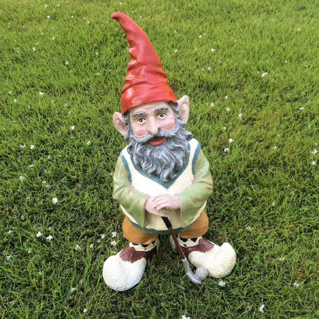Nowaday Gnome Golfer Garden Statue HomeStyles 