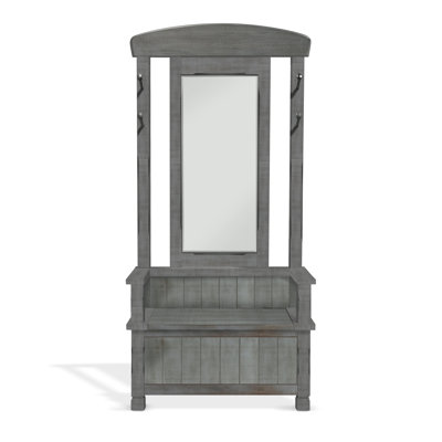 Yujia Hall Tree 38'' Wide with Bench