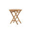 Faul Round Teak Solid Wood Outdoor Dining Table - 70 cm W 70 cm D