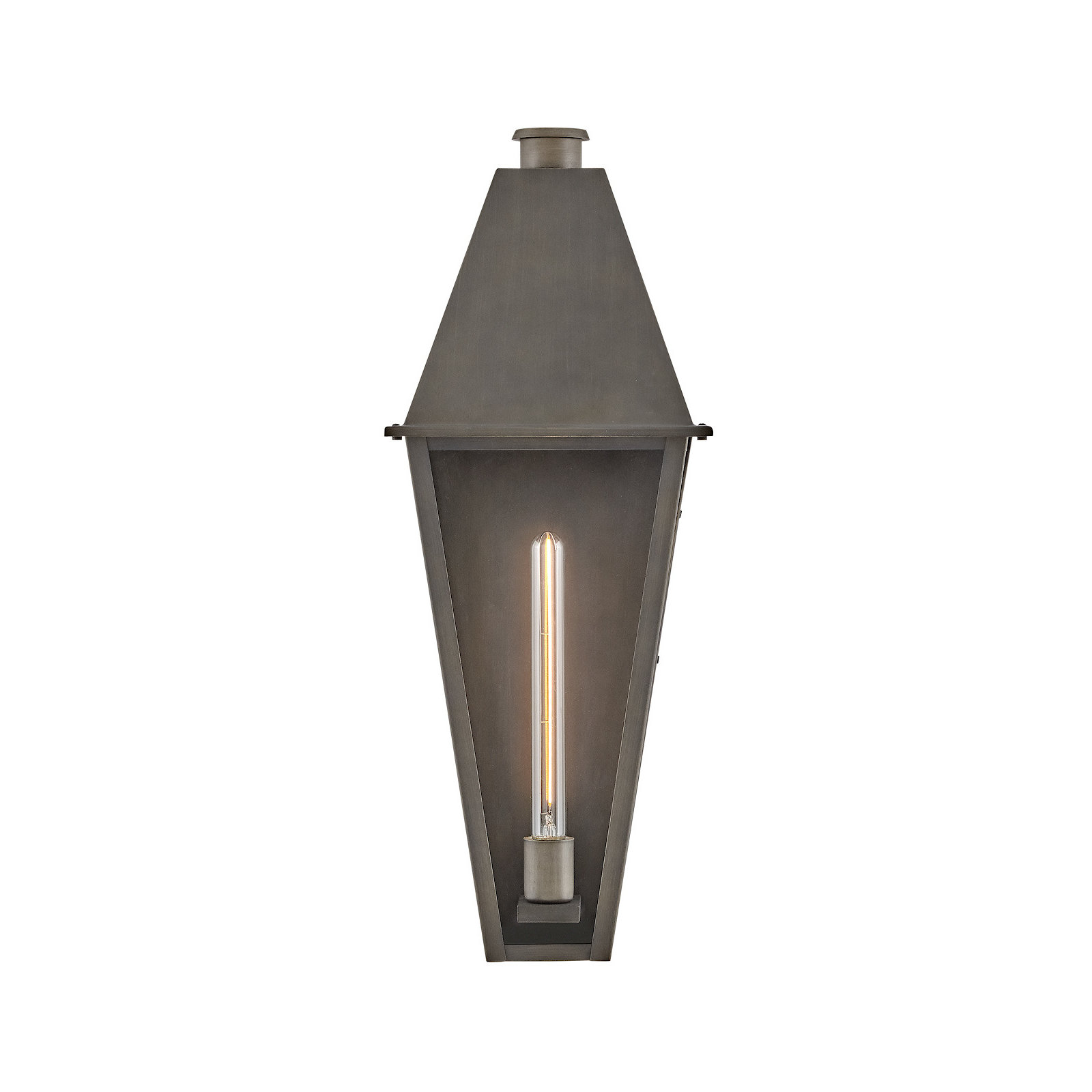 Endsley Single Light Outdoor Aluminum Wall Mount Lantern, 26" H x 10" W x 8" D