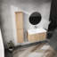 Meuble-lavabo moderne de 36 po avec lavabo et armoire de rangement latérale