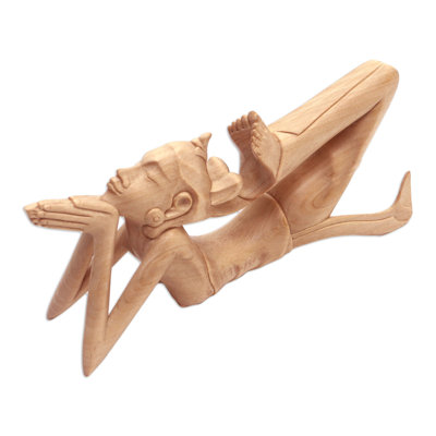  Handmade Flexible Female Wood Sculpture