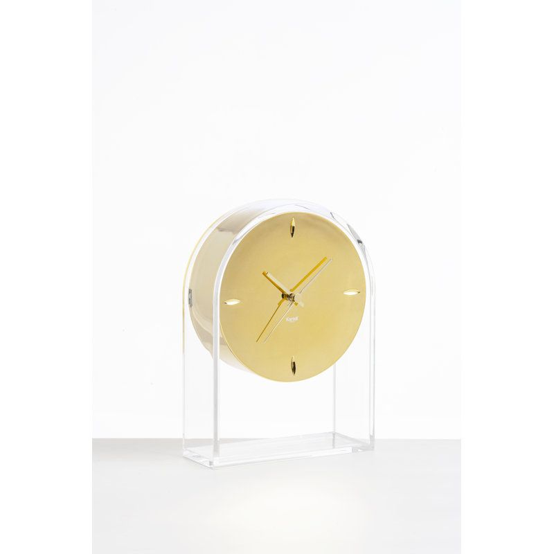 Air Du Temps Mechanical Clock, Crystal/Gold