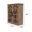 Rangement avec portes rétro, style rustique pour la salle de bain, le salon, la chambre à coucher, l'armoire murale stable et durable complétant divers décors