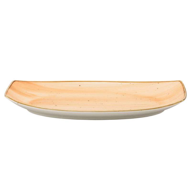Ten Strawberry Street Santa Fe Rectangle Maize Platter, Orange