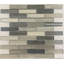 Carreau de mosaïque murale en verre plat 1 po x 3 po