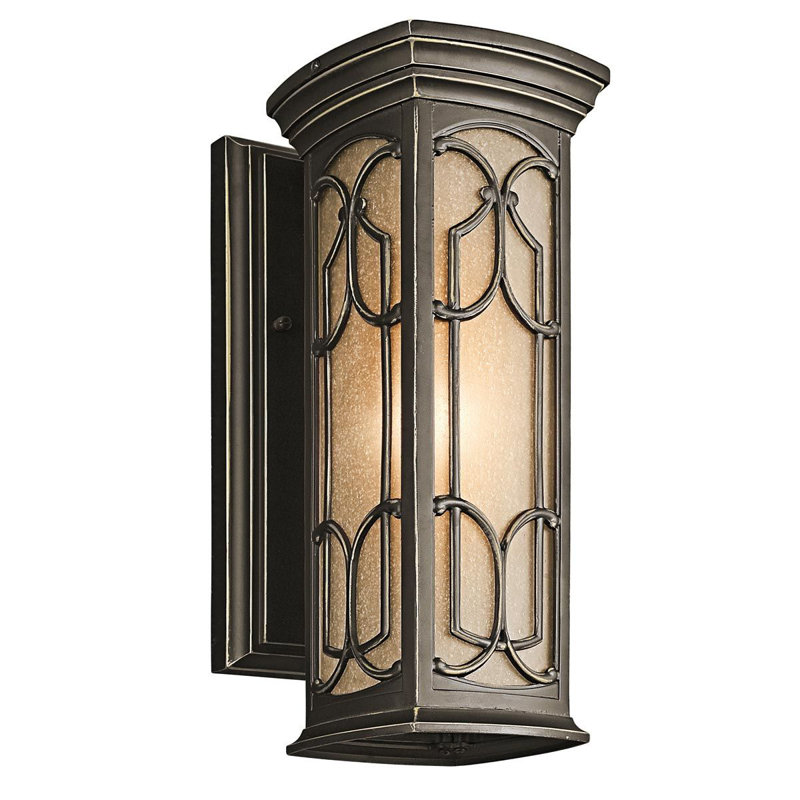 Umber Oil Rubbed Bronze Outdoor Wall Lantern, Small