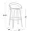 Fauteuil pivotant en bois gris avec repose-pieds rond en métal noir et similicuir blanc - Paquet de 2, style contemporain, rotation à 360°, usage intérieur uniquement. 2 repose-pieds, design, utilisation, assemblage requis.