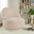 360° Swivel Boucle Barrel Chair-1888647817