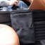 5,91 "X 5,91" X 9,84 "Organisateur de sac poubelle de voiture portable pour voiture étanche noir-109054802