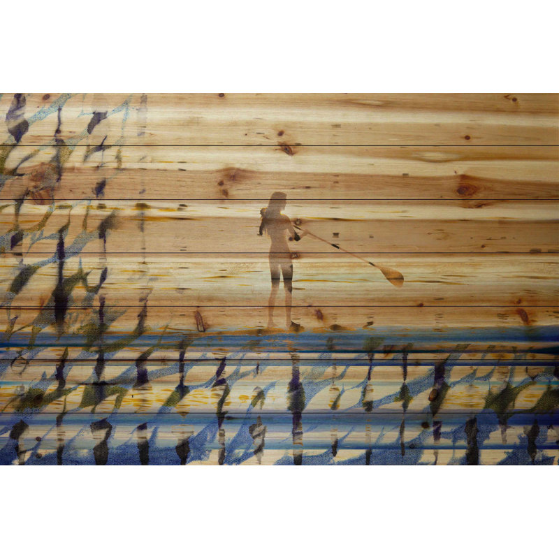 «Drifting On The Water» par Parvez Taj - impression sur bois, H 30 po x l 45 po x P 1,5 po