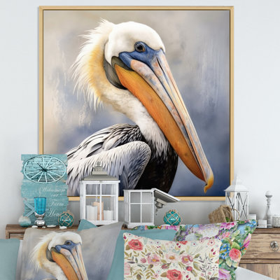 Majestic Pelican Seabird III - Print on Canvas