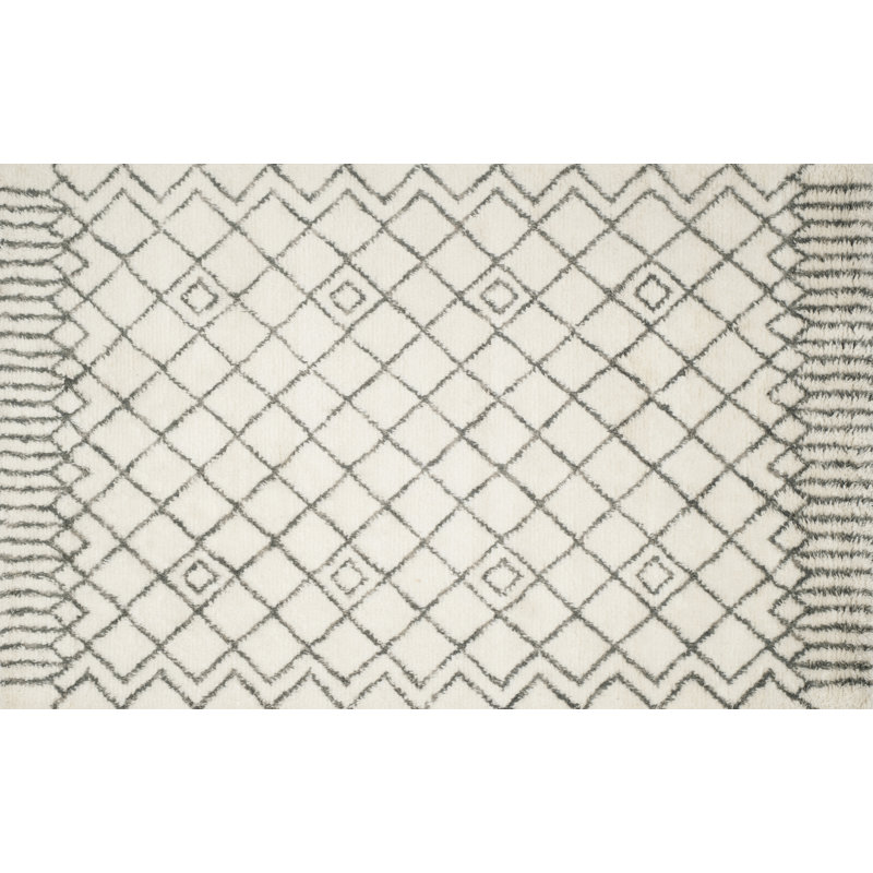 Addelynn Geometric Vinyl Machine Printed Area Rug, Rectangle 140 x 200cm