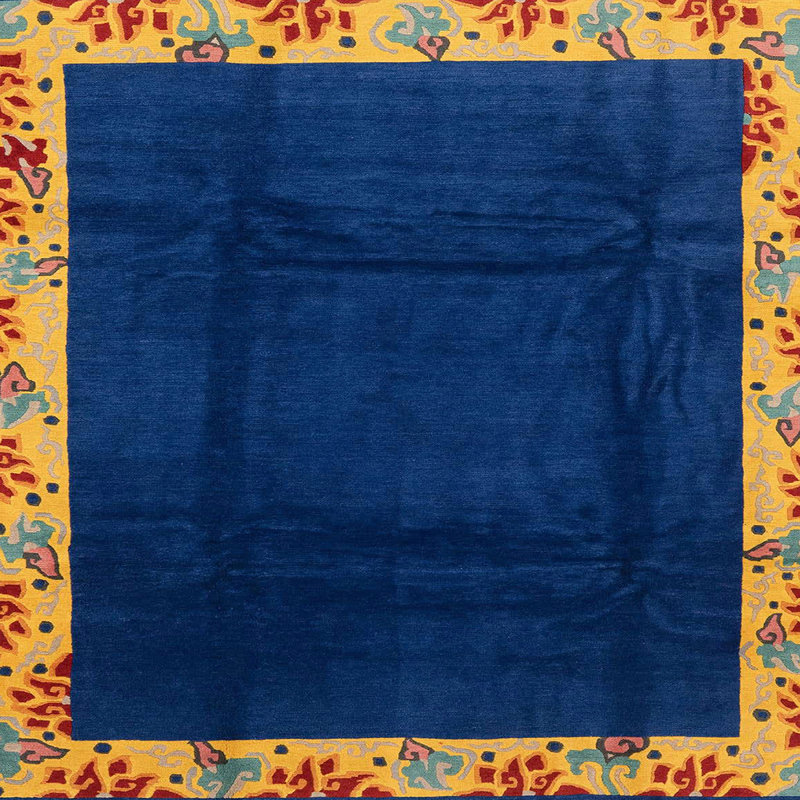 Abstract Indoor Rug, Square 3'