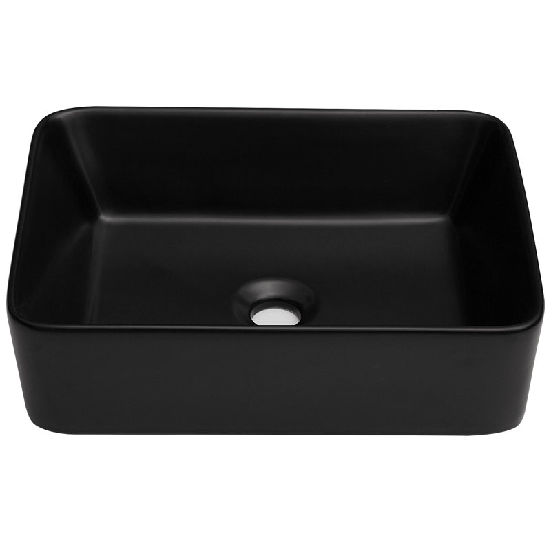 Ceramic Rectangular Vessel Bathroom Sink