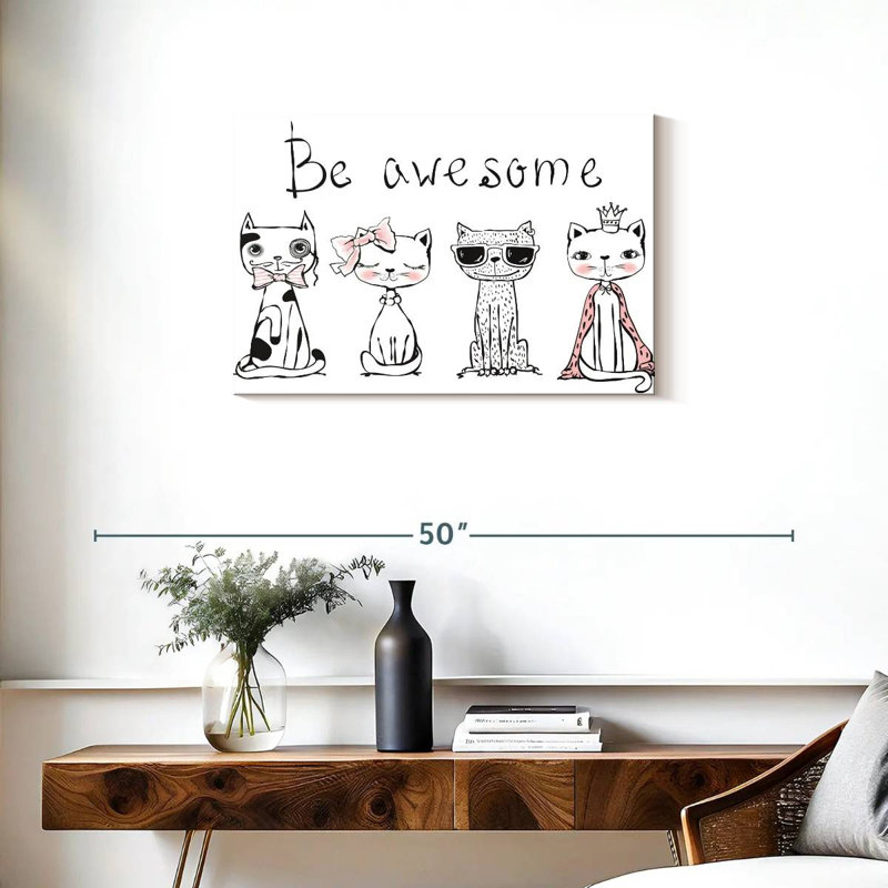 Ashelle Be Awesome Cats, H 20 po x l 30 po
