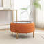Miajah Upholstered Round Storage Ottoman-425328111