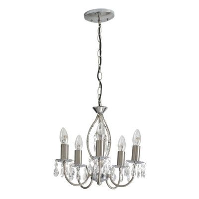 Timpson 5 - Light Candle Style Chandelier