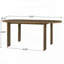 Table de salle à manger Mid-Century ovale en bois avec base piédestal (70,87 po, noyer, 6 à 8 places)