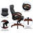 High Back LeatherSoft Executive Swivel Ergonomic Office Chair with Synchro-Tilt Mechanism
