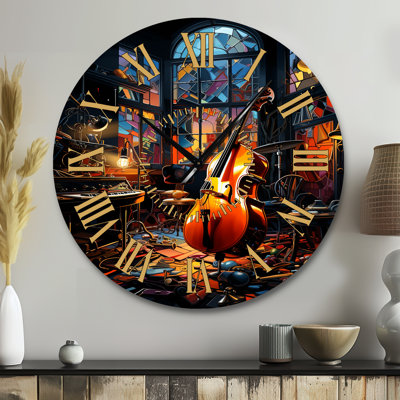 Horloge murale Music Jazz Fusion Vibrant