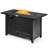 Rectangular Metal Outdoor Side Table , 42'' in. W 20'' in. D