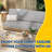 Outdoor Deep Seat Cushions, Foam Pillow, Fade-Resistant, Waterproof Patio Furniture Replacement Cushions
