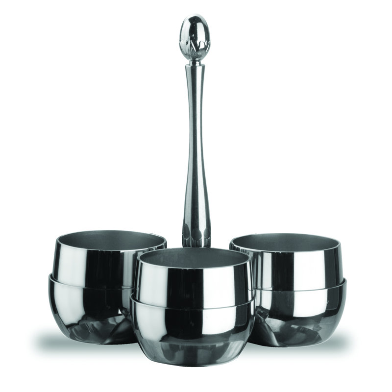 Palace Sugar Set with 3 Compartments - 12 Pieces - Stainless Steel