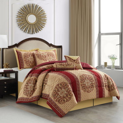Myhand Microfiber 7 Piece Comforter Set