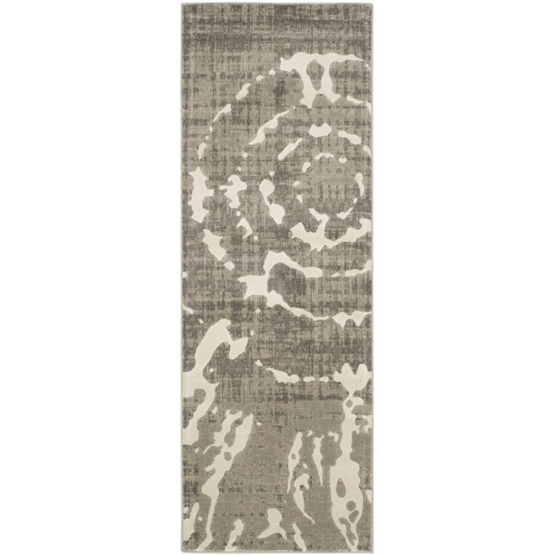 Tapis abstrait Chaima Porcello Performance, Tapis de couloir 2 pi 4 po x 6 pi 7 po