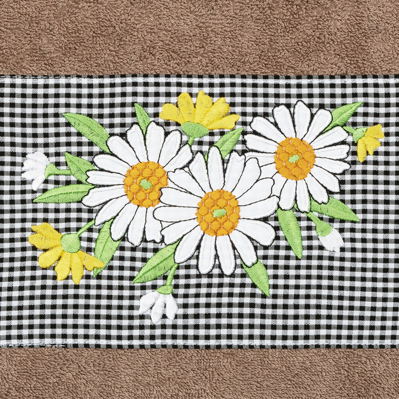 Ensemble de serviettes 100% coton, Café au lait, Ensemble 3 serviettes de bain