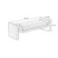 Banc rembourré vert-822886779